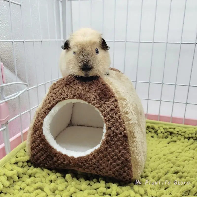 Plush hanging hideout hammock for cozy small pet rest from Burrowly.
