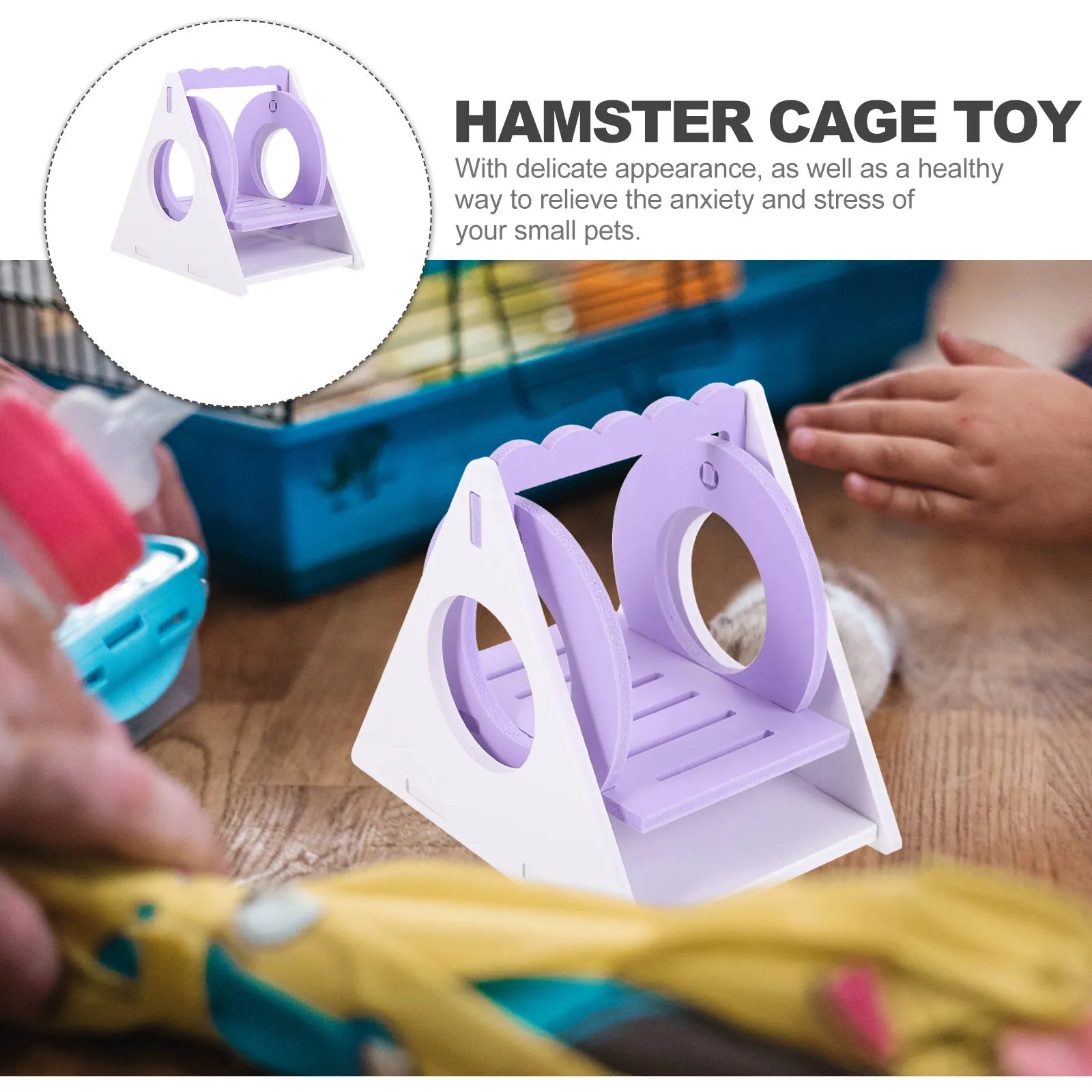 PVC Hamster Cage Swing Autumn Exercise Rest Small Pet Plastic Hamster Gerbil Squirrel Accessories Pet Accessories