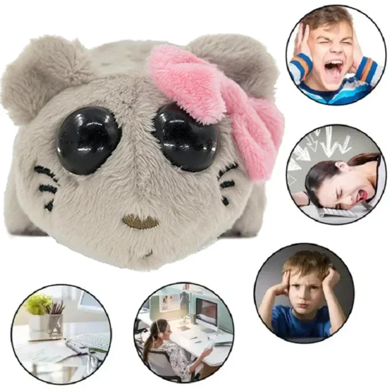 Hamster Plush Toy Comfortable Hamster Design Soft Cuddly Toy Cute Animal Plush Sad Hamster for Kids Girl Boy Children