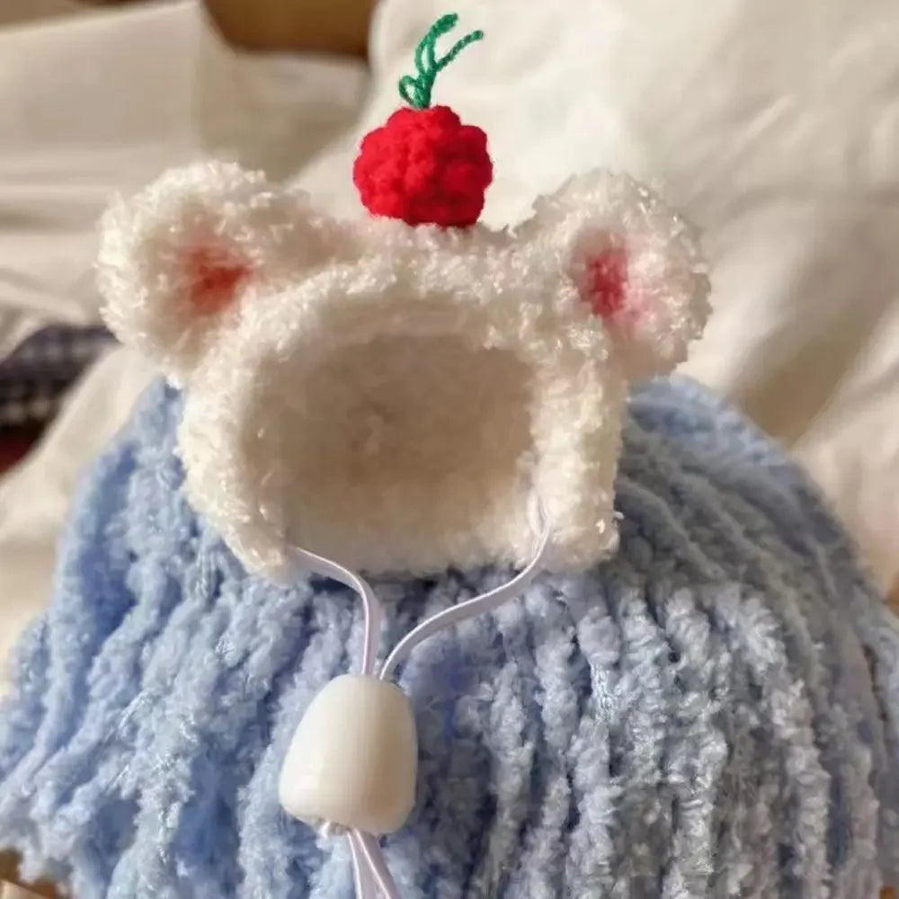 Photo Props Plush Hamster Cap Cute Mini Cotton Doll Hat DIY Lovely Doll Hat Winter