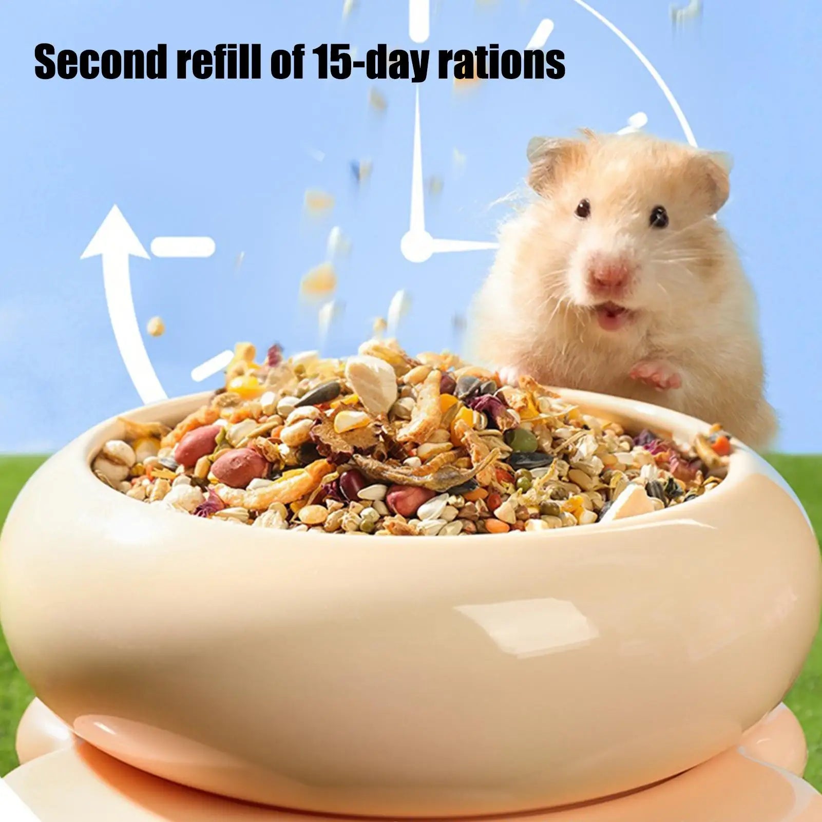 Hamster Food Bowl Ceramic Pet Bathing Container Ceramic Hamster Sand Bath Container For Gerbils Mice Degus Ferrets Squirrels