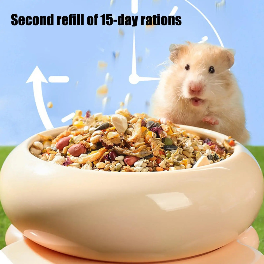 Hamster Food Bowl Ceramic Pet Bathing Container Ceramic Hamster Sand Bath Container For Gerbils Mice Degus Ferrets Squirrels