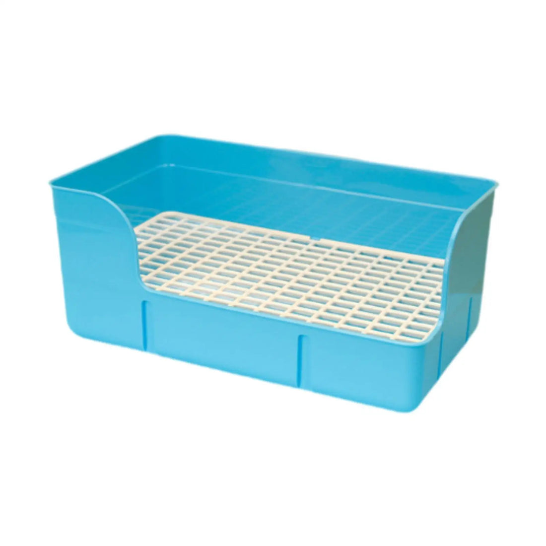 Anti-Splash Litter Pan for Rabbits and Chinchillas for rabbits, chinchillas, rats, and ferrets from Burrowly small pet supplies.