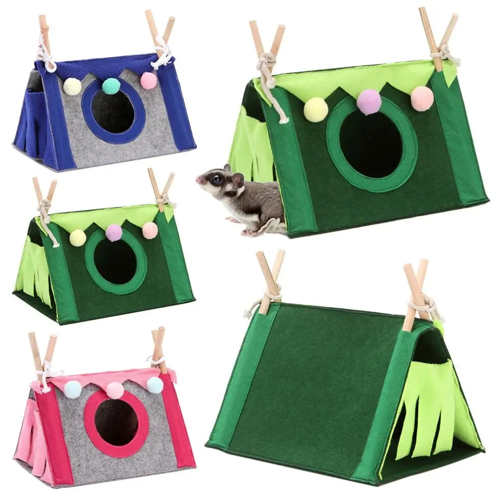 Felt Tent Hideout Cage Guinea Pig Hamster Cage Hamster House Rabbit Nest