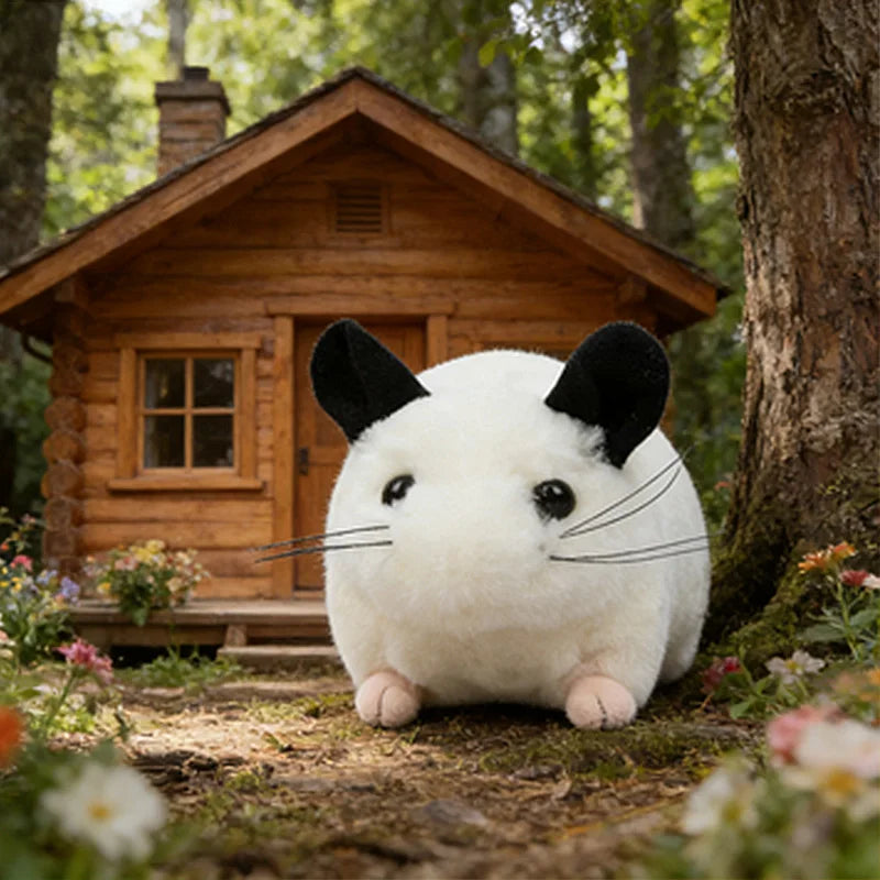 32cm Kawaii Simulation Chinchillidae Plush Toys Soft Lifelike Chinchillas Mouse Stuffed Animal Toys Kids Birthday Gifts
