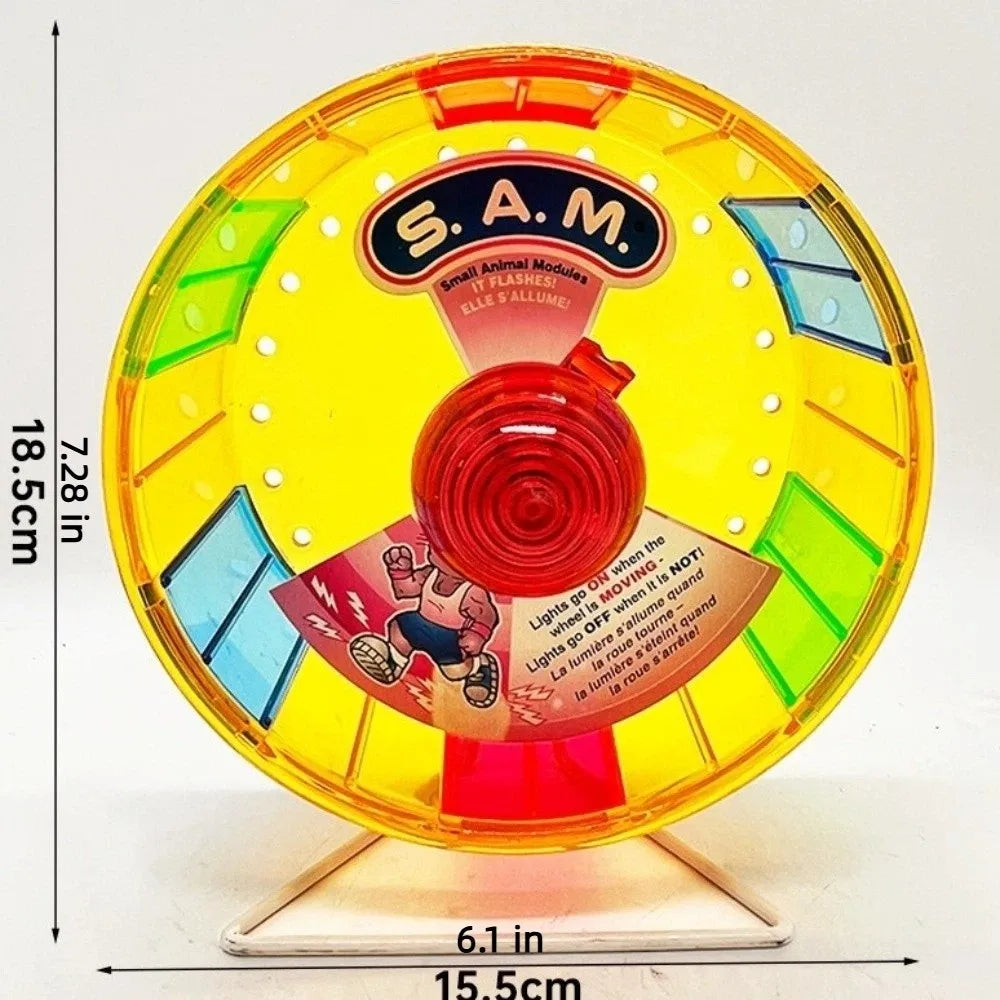 Super Silent Hamster Exercise Wheel Stable Base Bite Resistant Colorful