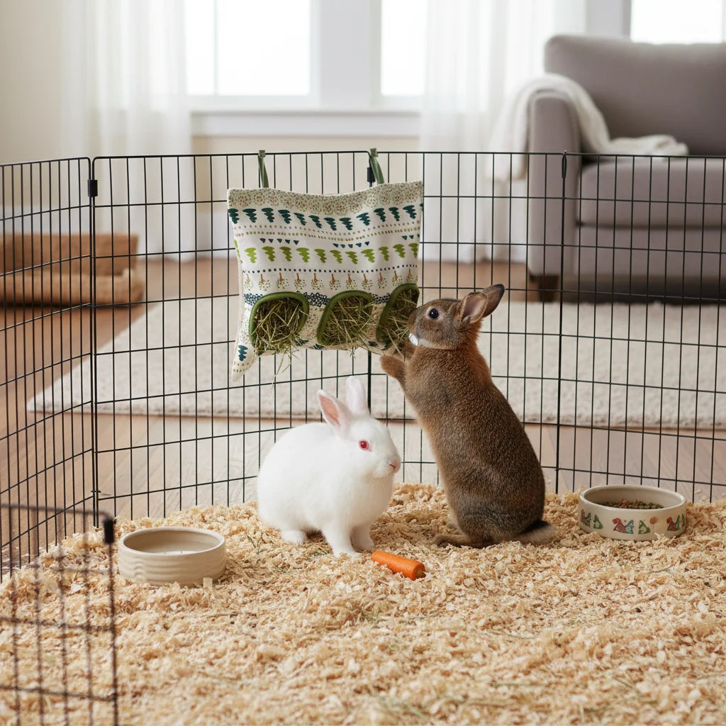 Hanging Hay Pouch for Rabbits and Guinea Pigs
