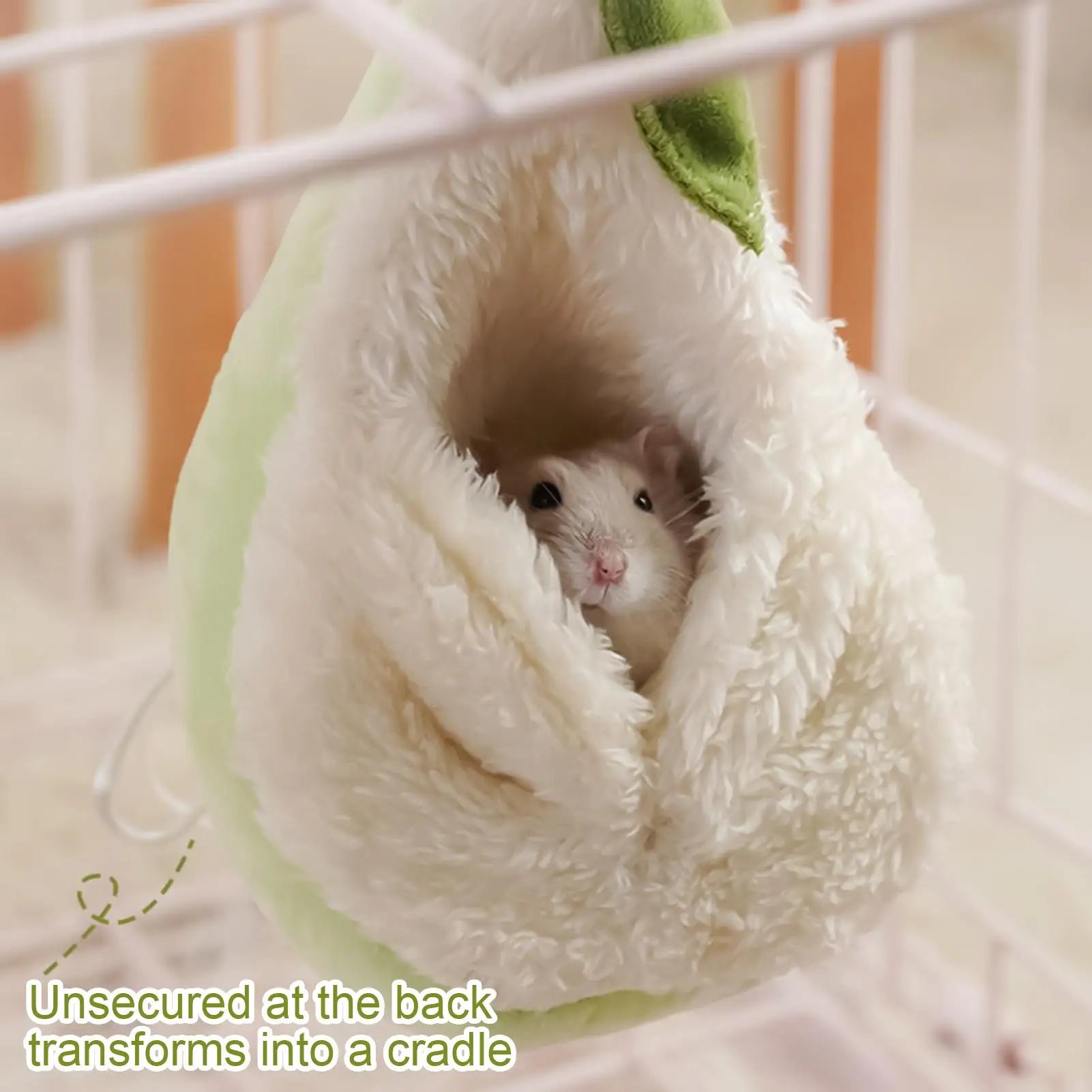 Chinchilla Hammock with Hook House Funny Decor Funny Hamster Bed Warm Nest
