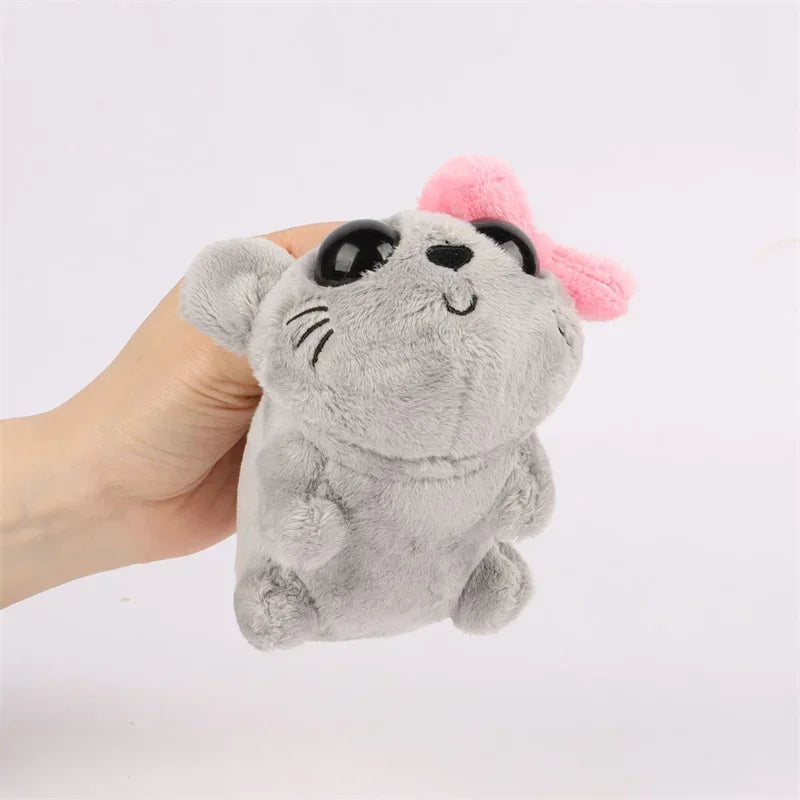 Hamster Plush Toy Comfortable Hamster Design Soft Cuddly Toy Cute Animal Plush Sad Hamster for Kids Girl Boy Children