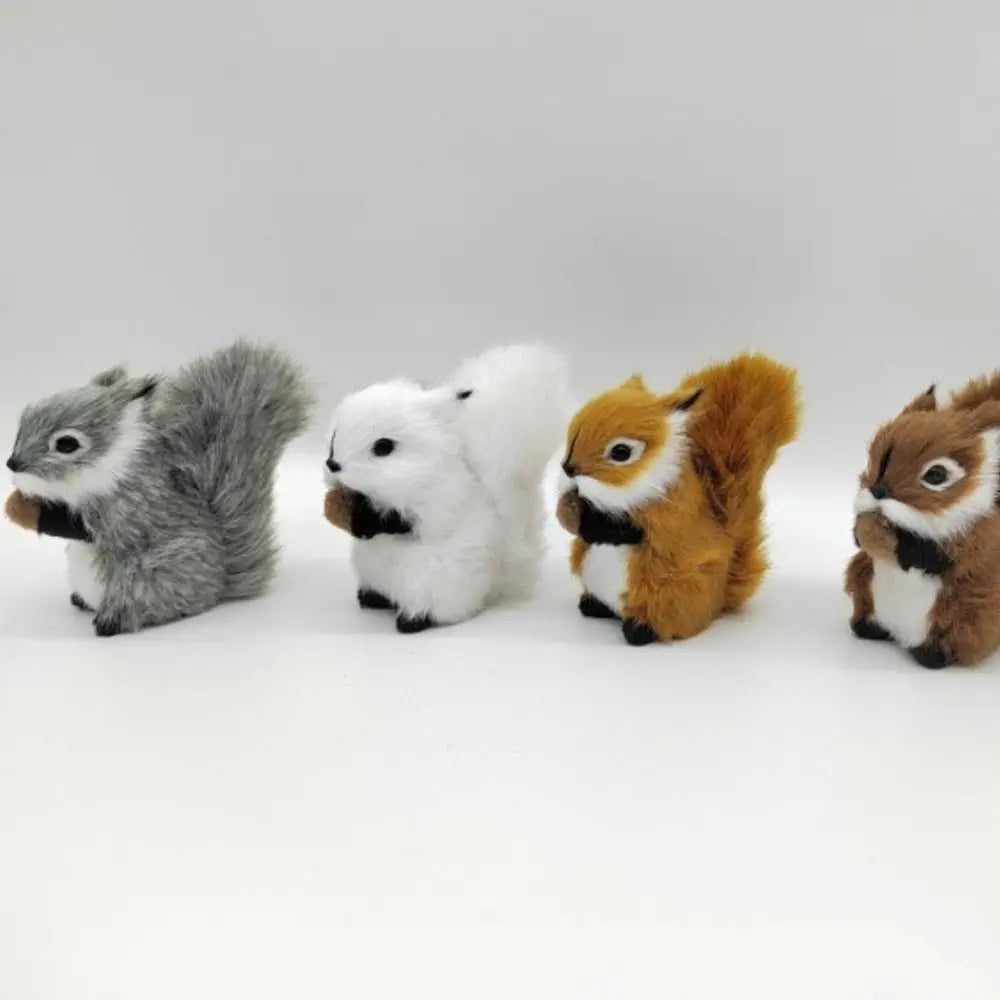 Creative Big Tail Squirrel PP Cotton Soft Squirrel Cartoon White Belly Squirrel Stuffed Plushie Gifts