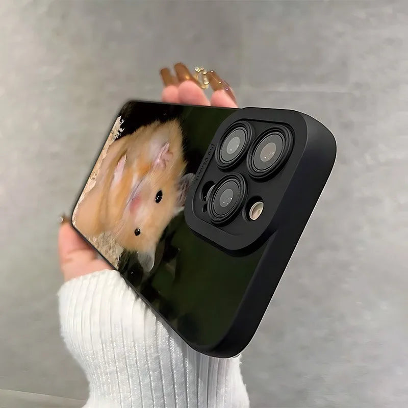 Phone Case For Xiaomi Redmi 13 12 12C 13C 14C Redmi Note 14 13 12 Pro Plus 5G 12S 11 10 Cute Little Hamster Pattern Cases Cover