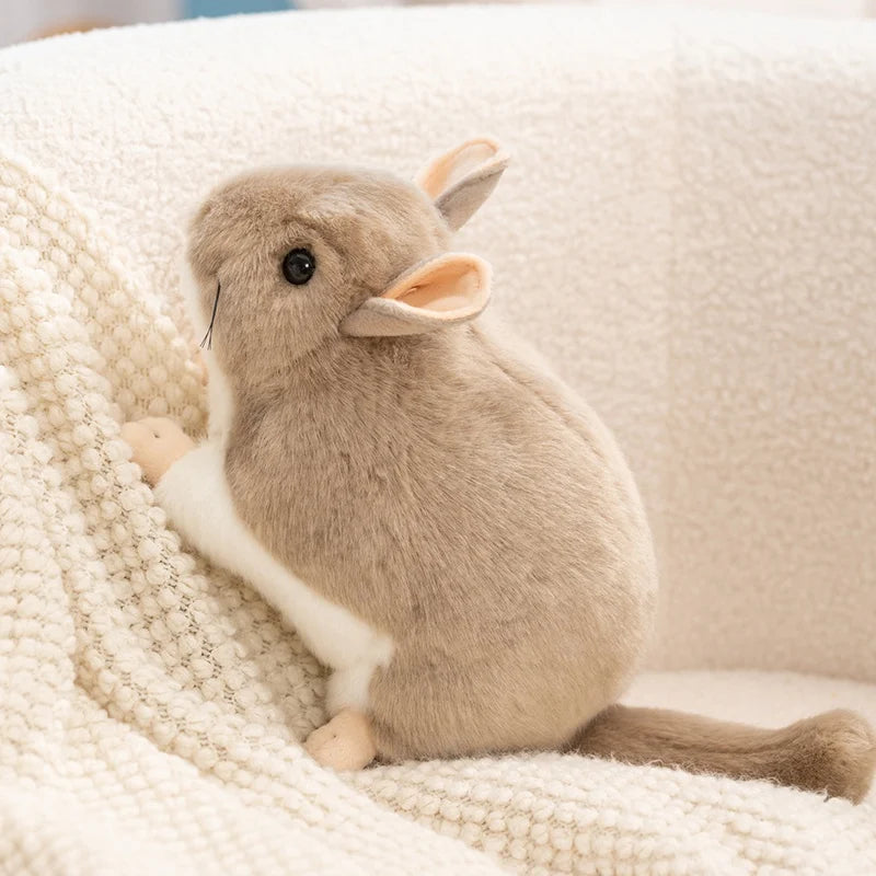 1Pc 40CM Lovely Chinchilla Plush Toy Stimulate Chinchilla Plushie Doll Stuffed Soft Animal Toy Kawaii Mouse Toy Gift