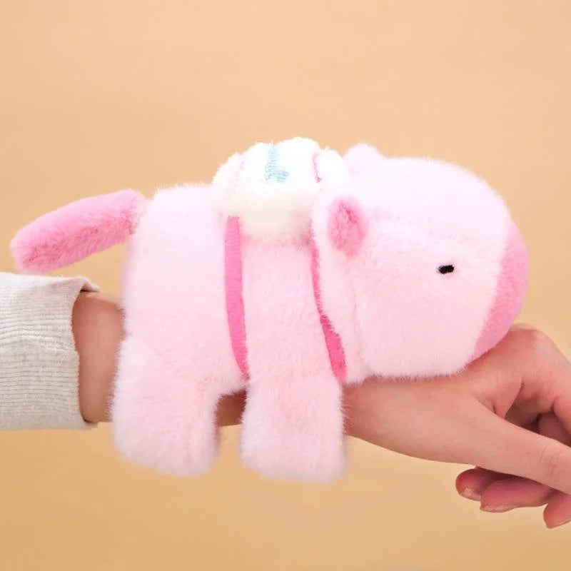 Cavy Plush Toy Bracelet Doll Children's Backpack Ornament Soft Stuffed Animal Girl Doll Toy Polyester Filled Positive Rich