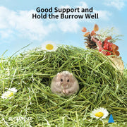 300g Timothy Hay Natural Hamster Bedding Small Animal Nesting Bedding Straw Habitat Decor for Dwarf Syrian Hamsters Gerbils Mice