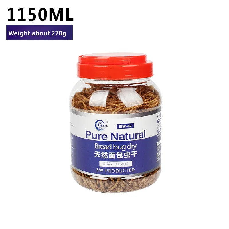 SW Multi-Pet Insect Treats - Dried Mealworms for Hamsters, Mynah Birds, Hedgehogs, Arowana & Turtles (High-Protein Snack)