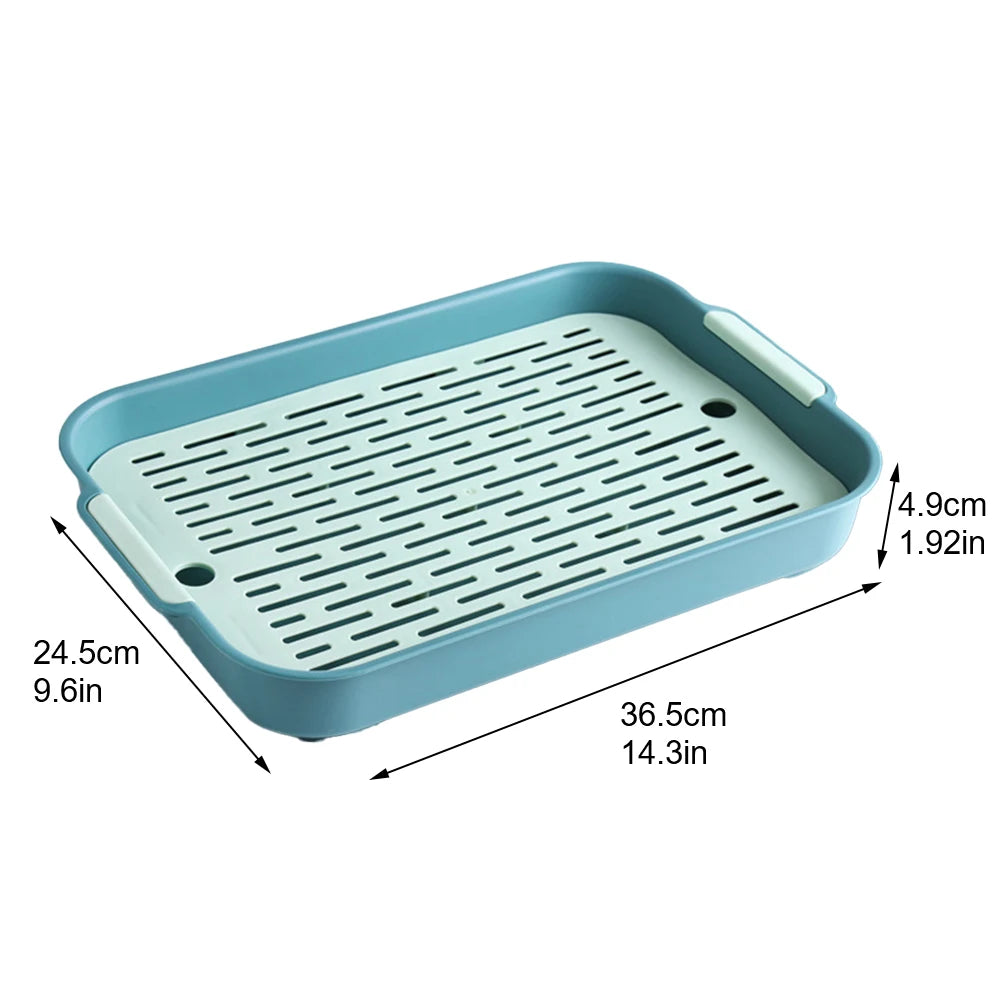 Small pet toilet tray for rabbits and guinea pigs from Burrowly.