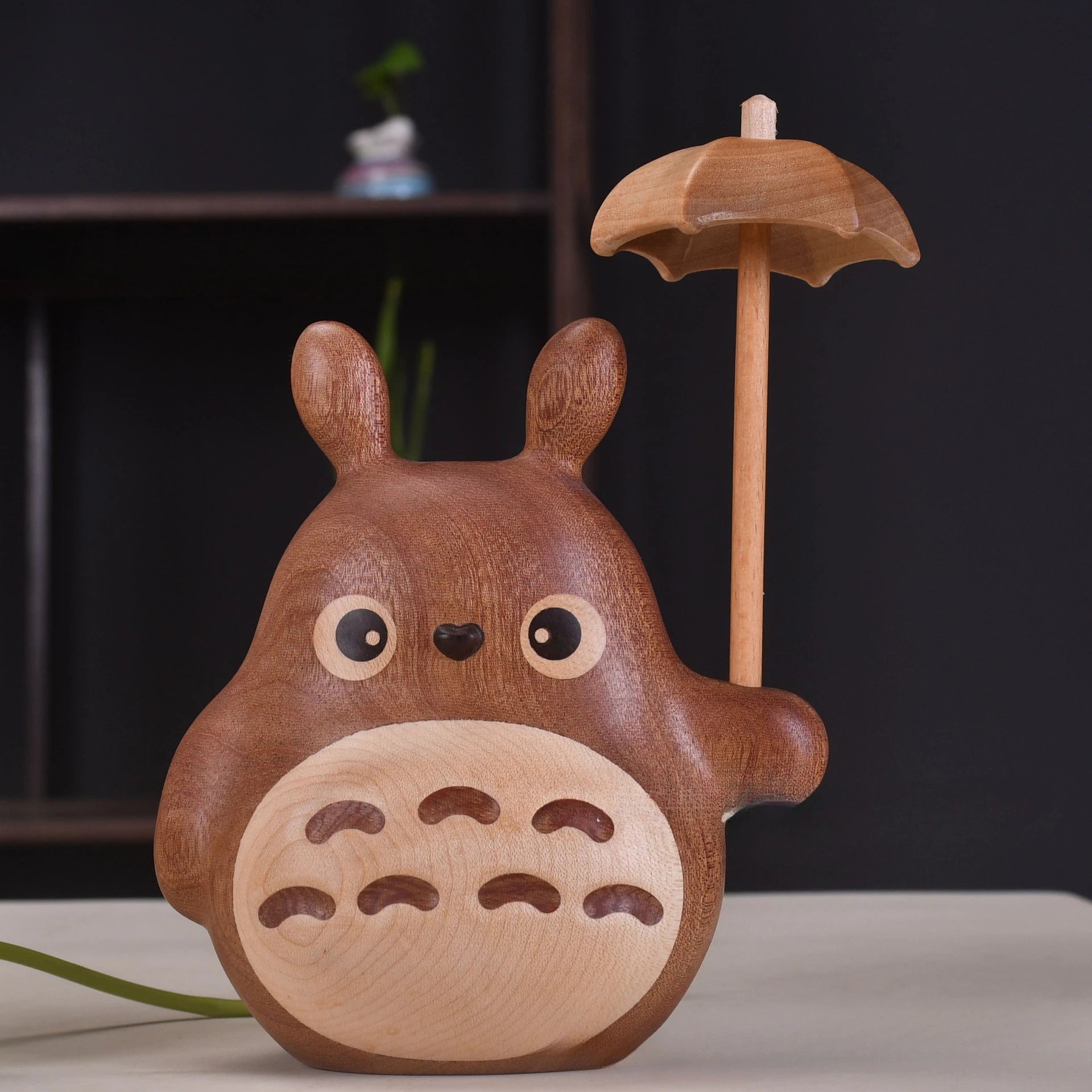 Hand Handle Windmill Chinchilla Cute Cartoon Car Ornament Toy Wooden