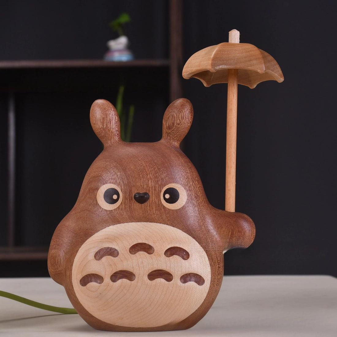 Hand Handle Windmill Chinchilla Cute Cartoon Car Ornament Toy Wooden