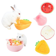 Hamster Feeding Bowl Colorful Heart Shape Ceramic Plate Food Water Bowl for Burrowly bowls & bottles and small pet care.