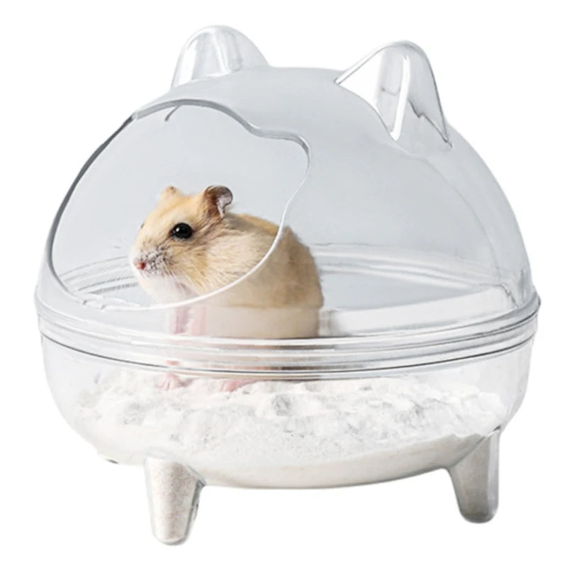 Clear View Durably Pet Hamster Sand Bath Essential for Comprehensive Pet