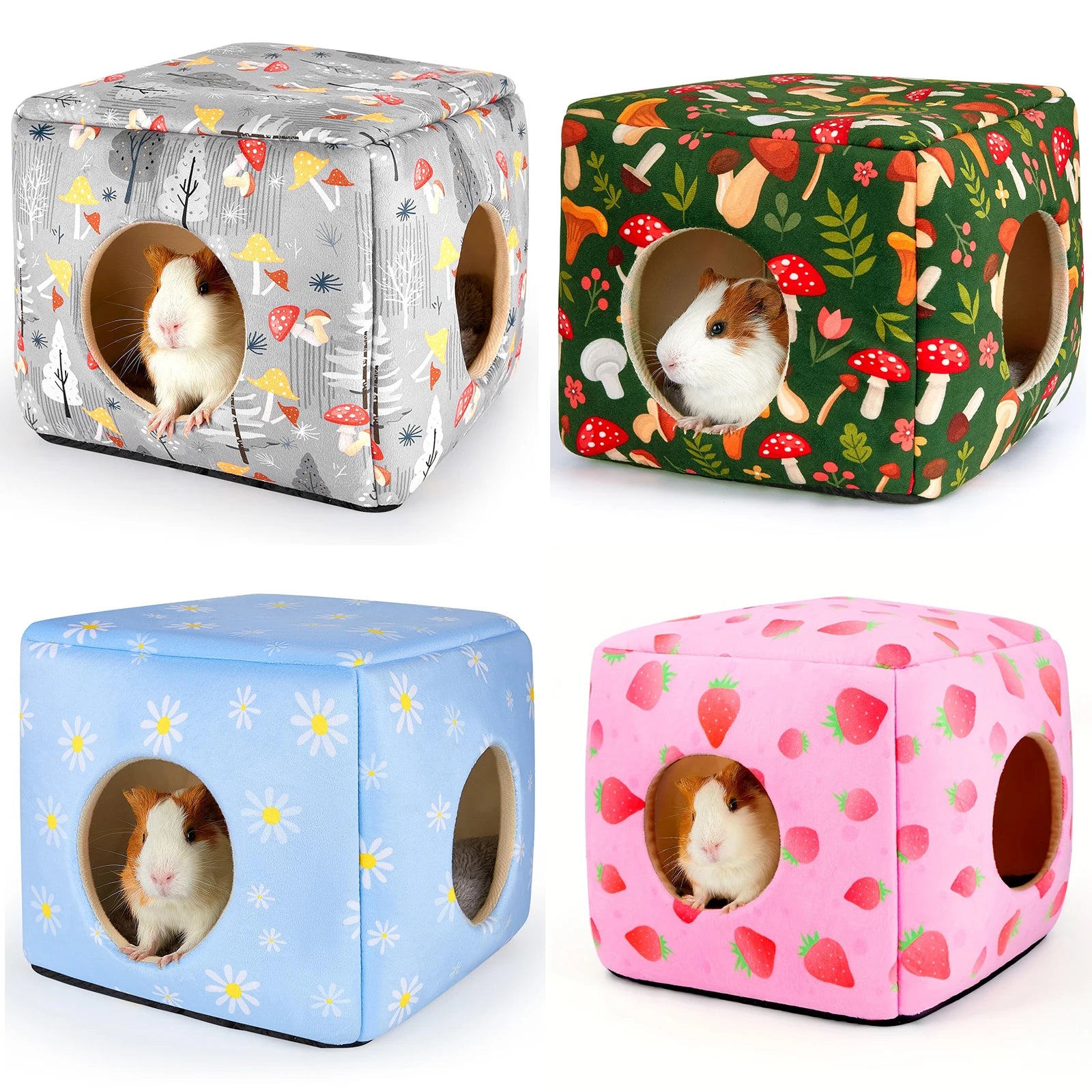 Guinea Pig Hideout Washable Guinea Pigs Hiding House Habitats Cozy Bunny