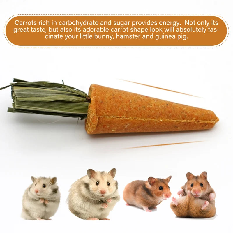 Small Animal Natural Chew Toy Set for rabbits, hamsters, guinea pigs, and chinchillas from Burrowly small pet supplies.