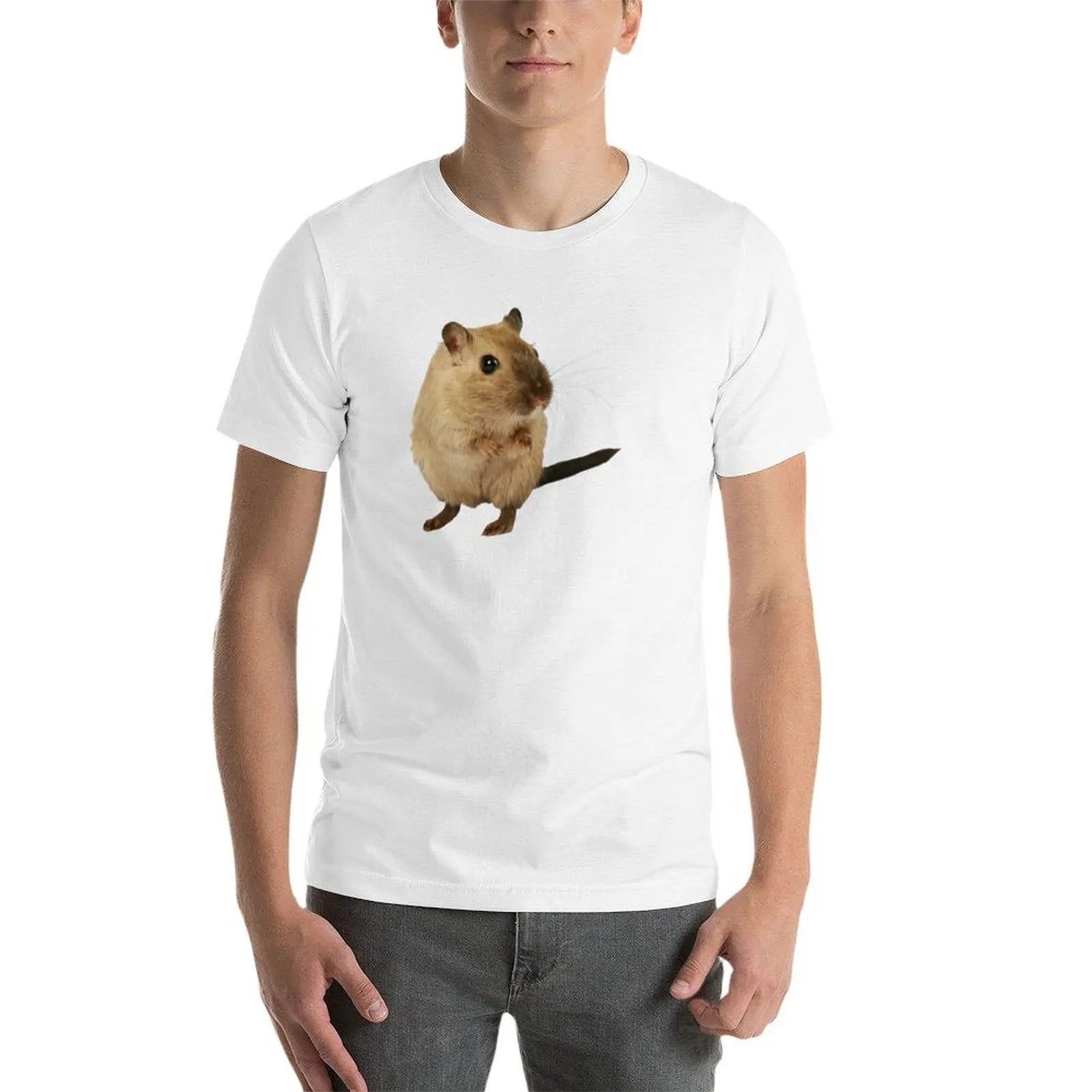 Gerbil Portrait: Photo Cutout T-Shirt t shirts for man pack cotton t shirts for man cotton T-Shirt