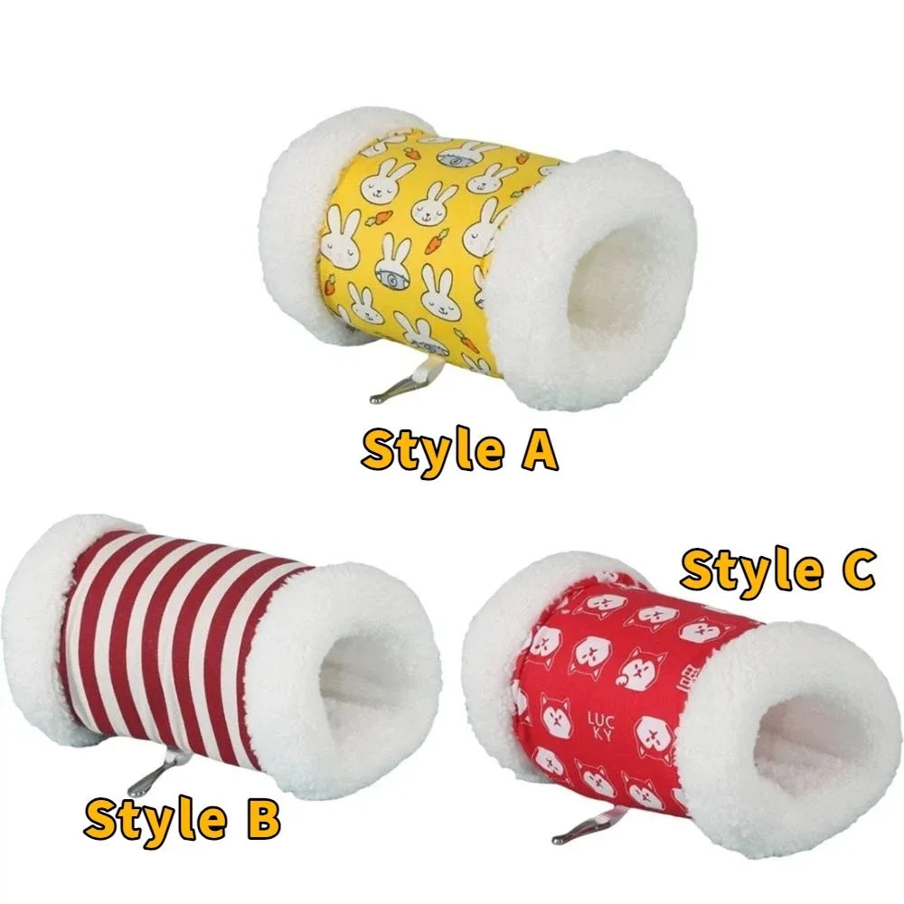 Pet Sleeping Bed Super Soft Hamster Tunnel Thickened Warm Hamster Hammock