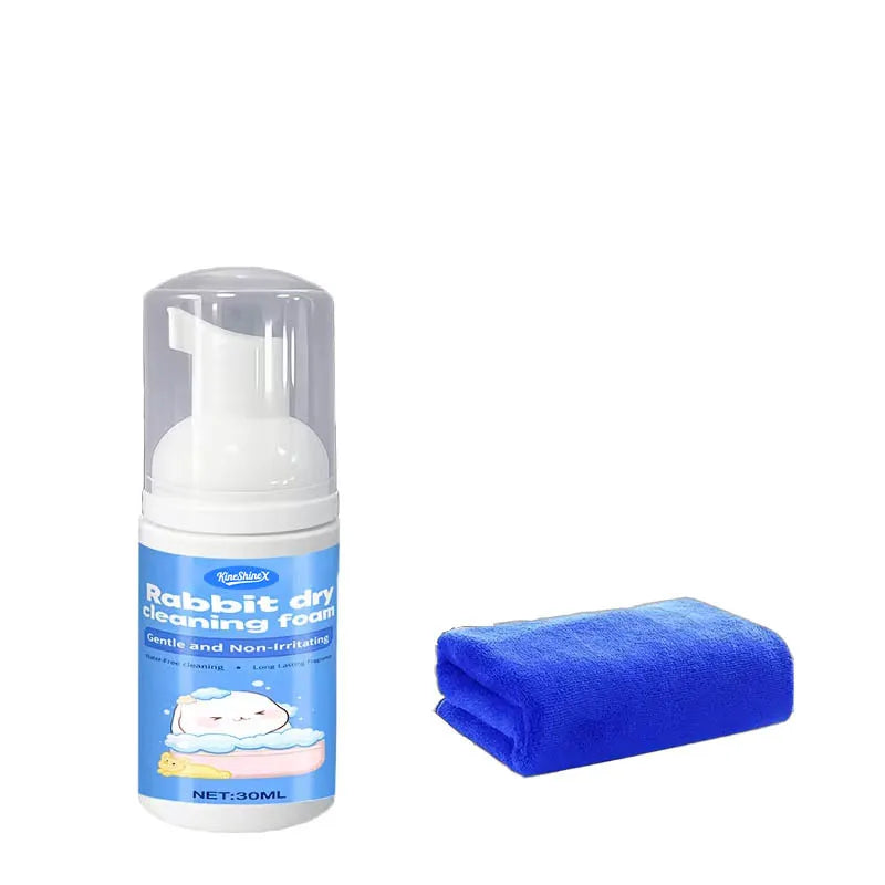 Bunny Dry Cleaning Foam | Water-Free Gentle Cleansing for Rabbits-Odor Eliminator-No-Rinse Hypoallergenic Pet Grooming Foam,30ml