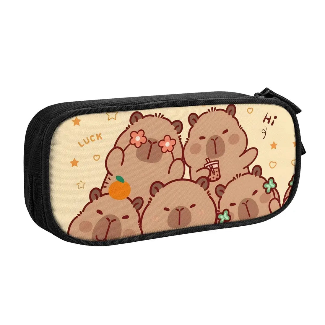 Custom Kawaii Cute Giant Cavy Capybara Pencil Case for Boys Gilrs Big Capacity Pencil Bag School Accessories