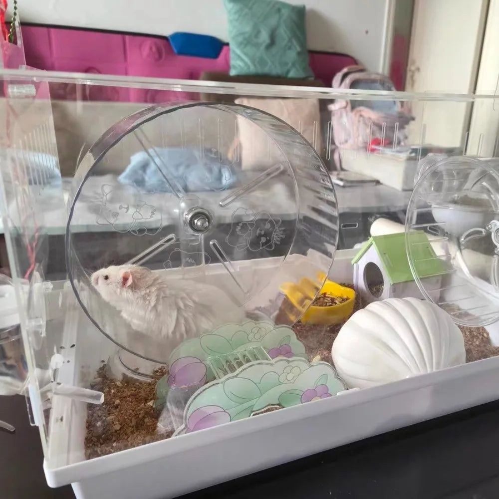 Transparent Silent Hamster Exercise Wheel