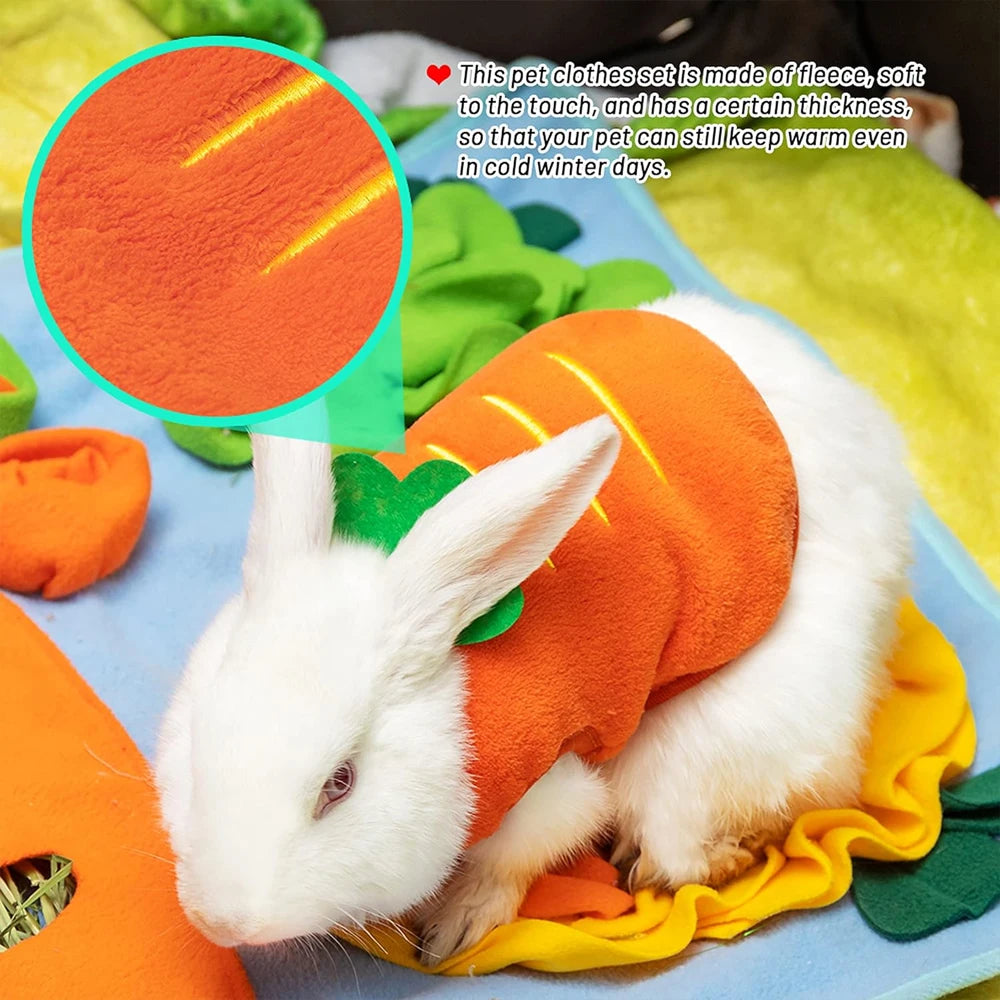 1PC Fruit-shaped Harness Vest Warm Costume Clothes Outfits for Pet Small Animal Guinea Pig Rabbit Bunny Ferret Chinchillas Kitty