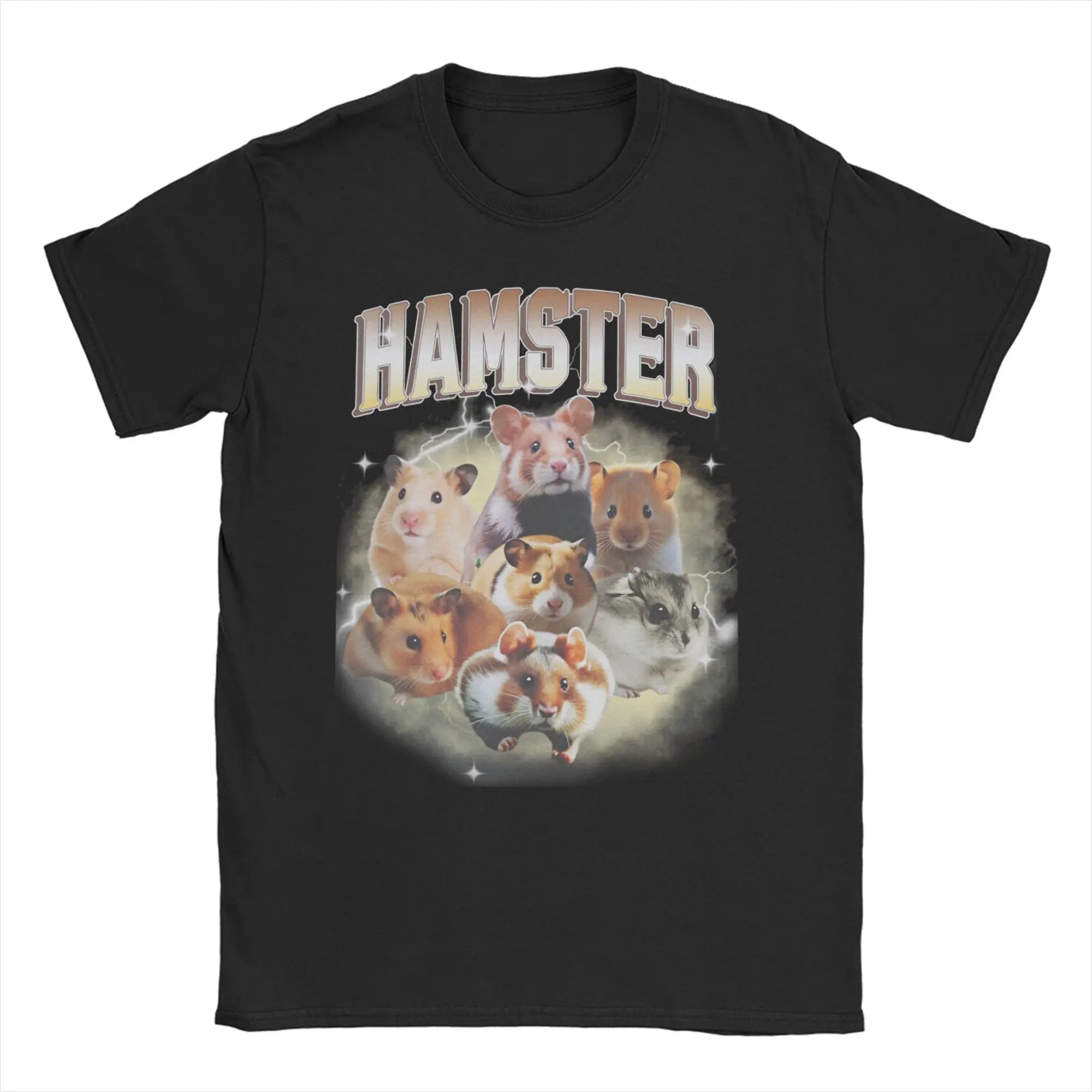 Hamster Meme Calling for Men Women T Shirts  Hipster Tee Shirt Short Sleeve Round Collar T-Shirt Cotton Birthday Present Tops
