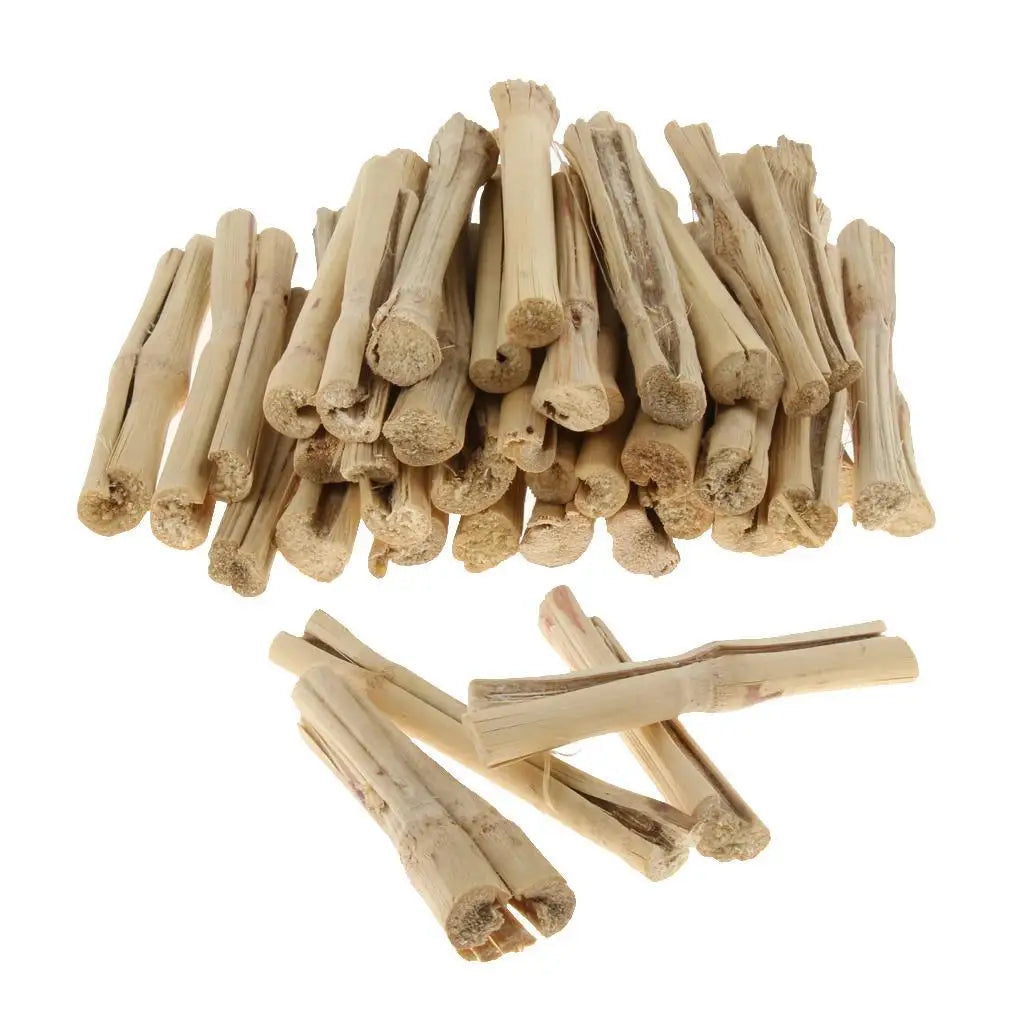 All Natural Bamboo Chew Sticks Rabbit Chew Toy Small Animal Snacks for Hay for Burrowly hay & forage and small pet care.