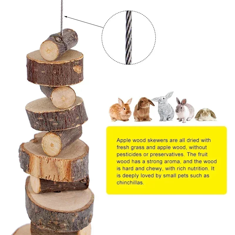 Hamster Rabbit Chew Toy Natural Wood Sticks for Small Pet Chinchilla