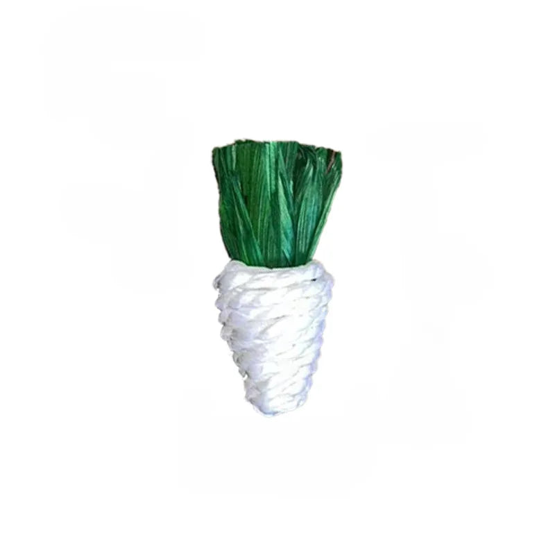 Natural Woven Vegetable Chew Sticks for Small Pets for rabbits, hamsters, guinea pigs, and gerbils from Burrowly small pet supplies.