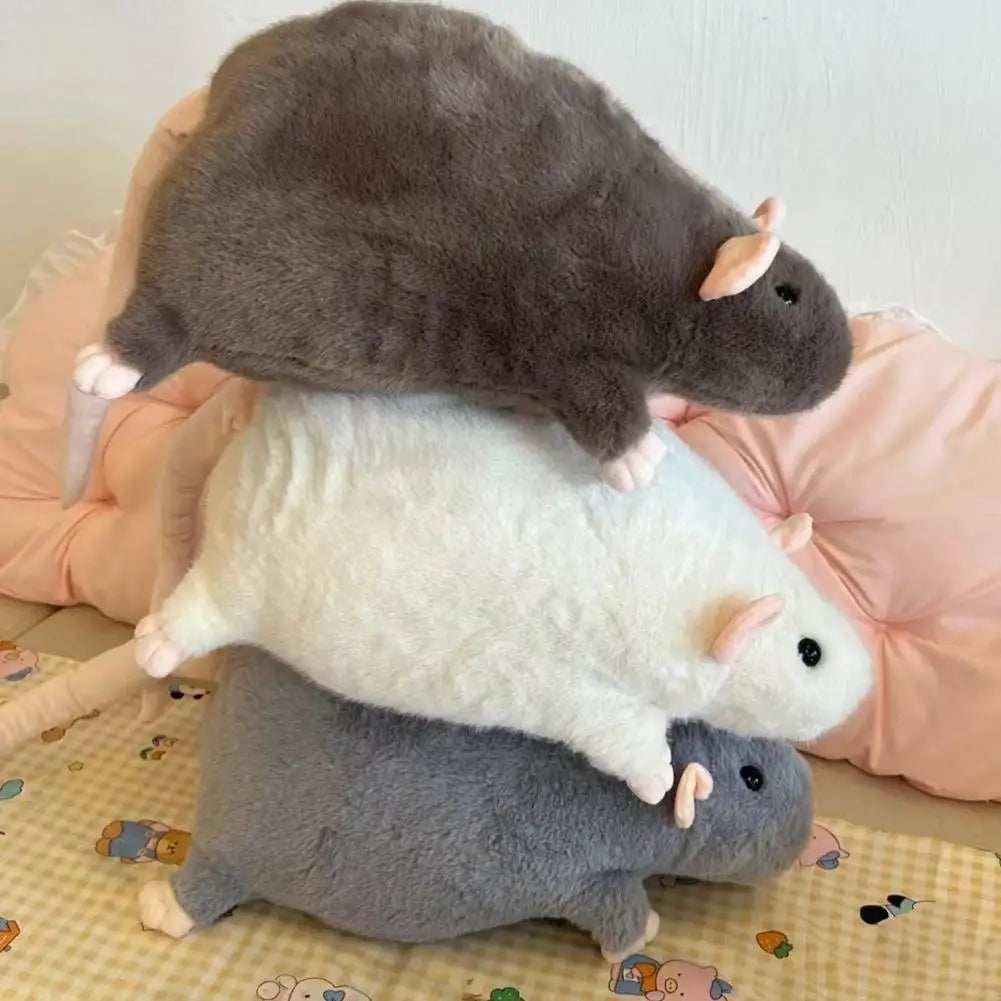 3D Simulated Mouse Super Soft Plush Mouse Plushy Doll Stuffed Rat Plush Animal Toy Peluche Mascot New Year Birthday Gift