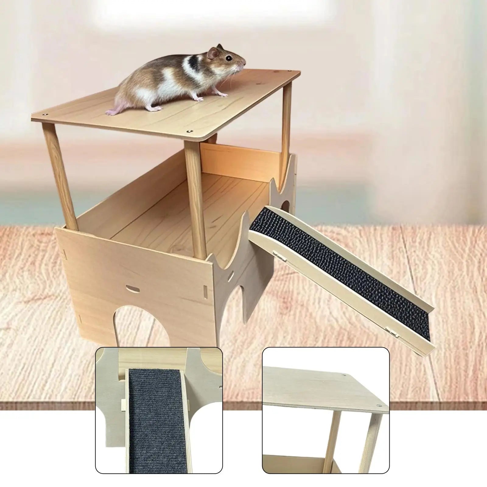 Hamster House Castle Cage Accessories Pet Supplies Hiding Guinea Pig Hideout for Hamsters Ferrets Gerbils Mice Rabbits