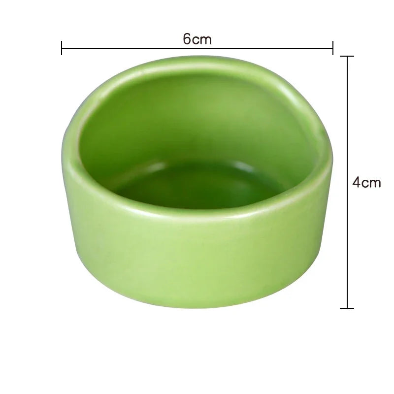 Heavy Ceramic Food Dish for Small Animals