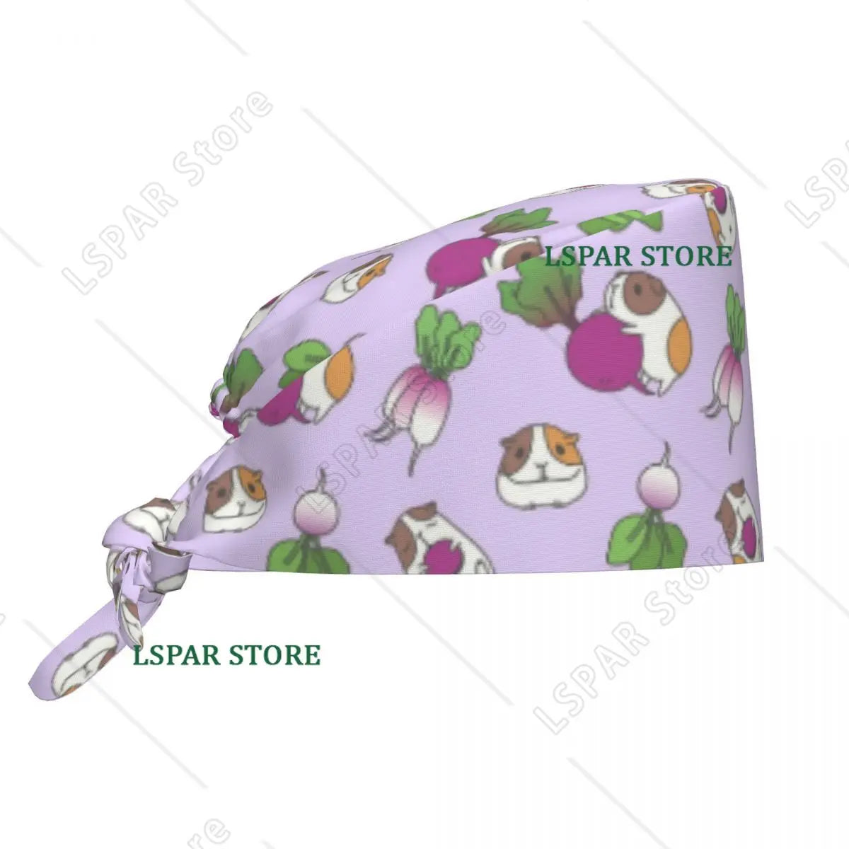Custom Guinea Pigs Striped Medical Staff Scrubs Hat Women Men Domestic Cavy For Chef Hat Scrub Caps