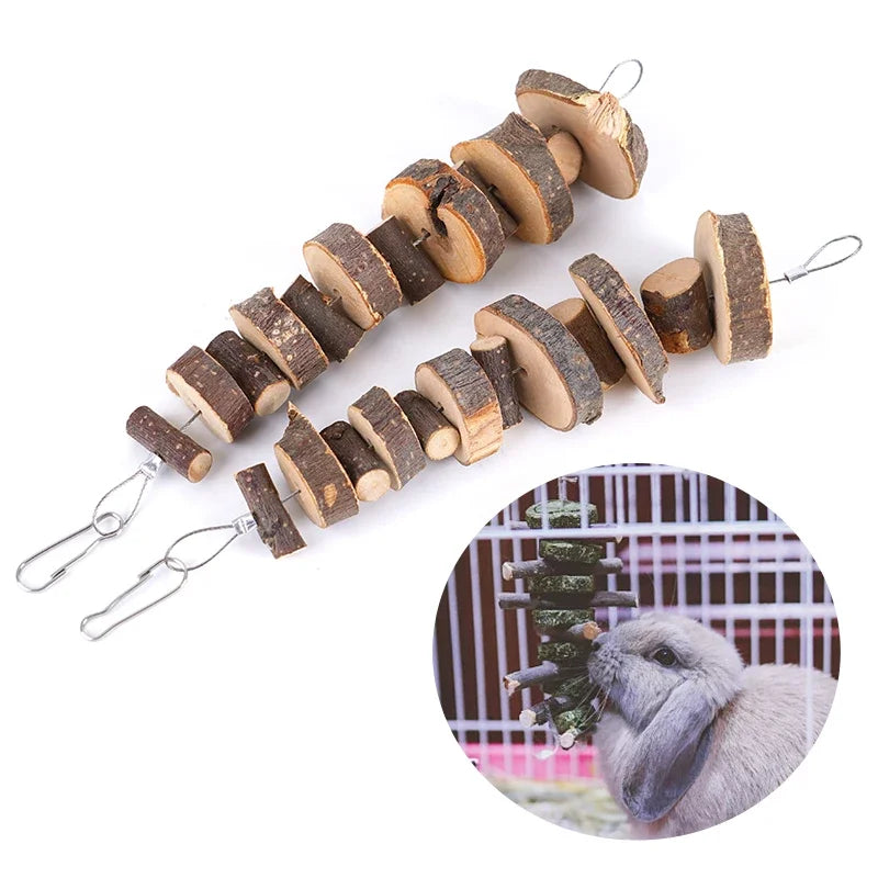 Natural wood chew sticks for hamster and small pet enrichment from Burrowly.
