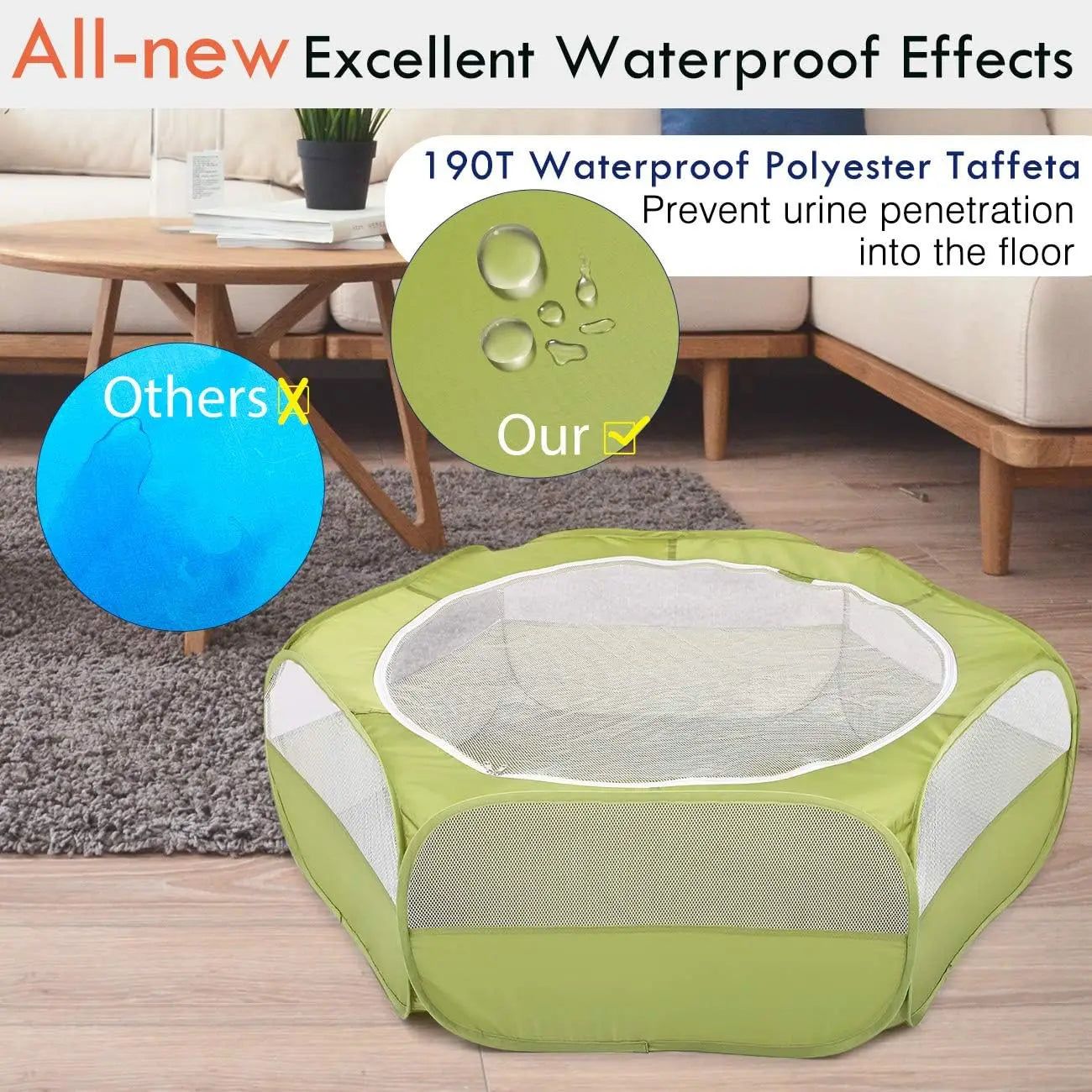 Waterproof Small Animal Playpen Tent Habitats & Travel for Small Pets