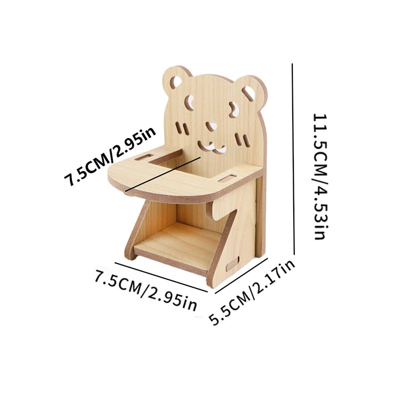 Pet Hamster Toys Wooden Bridge Seesaw Swing Toys Small Animal Activity