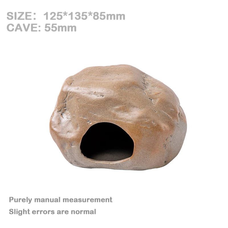 Ceramic Stone Hideout for Hamsters for hamsters, mice, and gerbils from Burrowly small pet supplies.