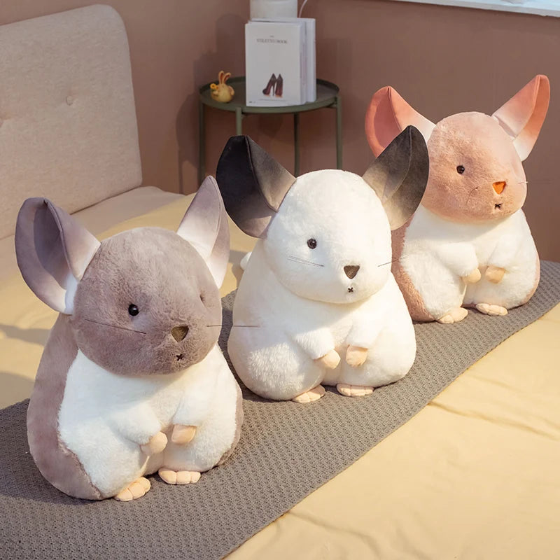 Hamster Pillow Cute Plushy Chinchillas Plush Doll Soft Toy Stuffed Animals Mascot for Kids Christmas Gift Cute Pillows Plush Toy