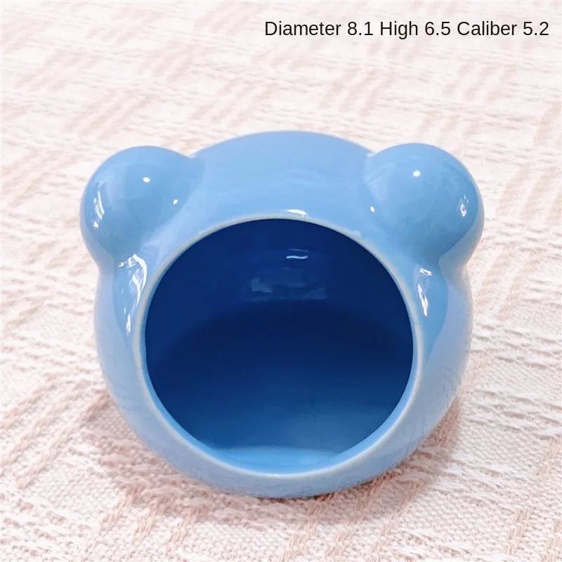 Ceramic Hamster Nest Summer Cooling Pet Ice House Ceramic Nest Dutch Pig