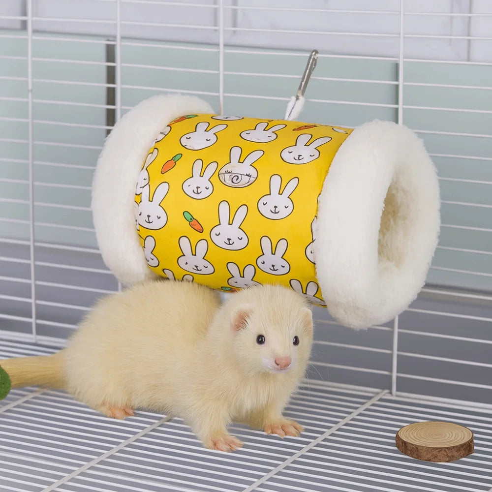 Pet Sleeping Bed Super Soft Hamster Tunnel Thickened Warm Hamster Hammock