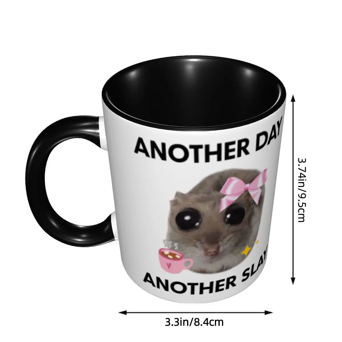 Customized Another Day Another Sad Hamster Meme Mug DIY Ceramic Tea Milk Coffee Cups
