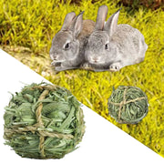 Rabbit Chew Toys Timothy Grass Hay Ball Small Animal Activity Play Toy for for Burrowly hay & forage and small pet care.