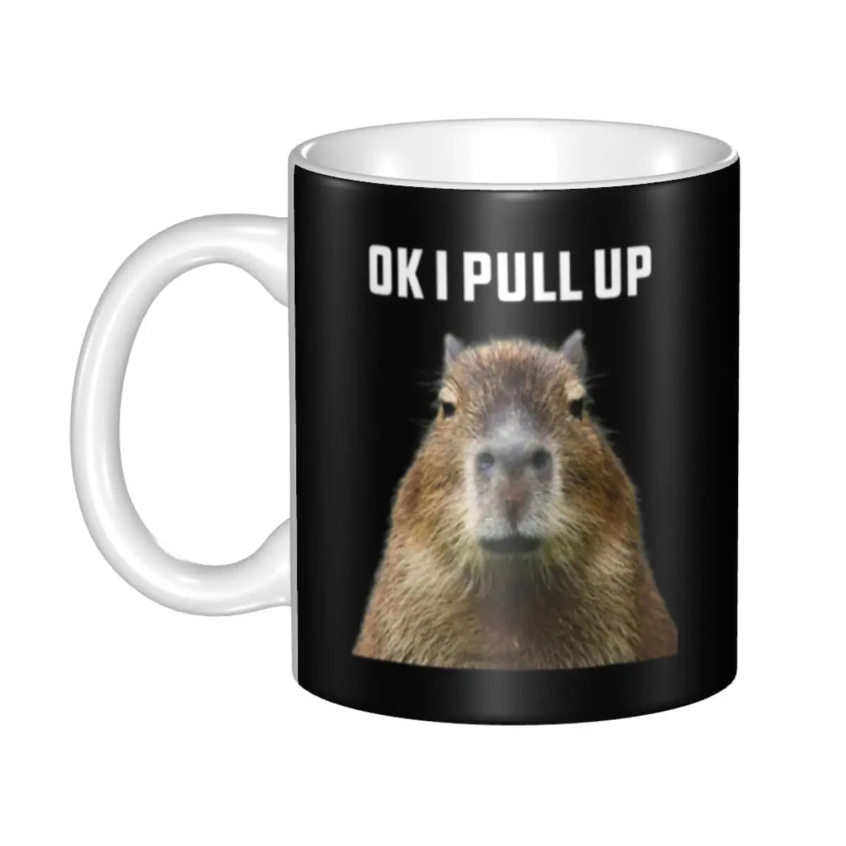 Custom DIY Capybara Giant Cavy Rodent Gamer Gaming Ceramic Mugs Customized Coffee Cup Creative Present
